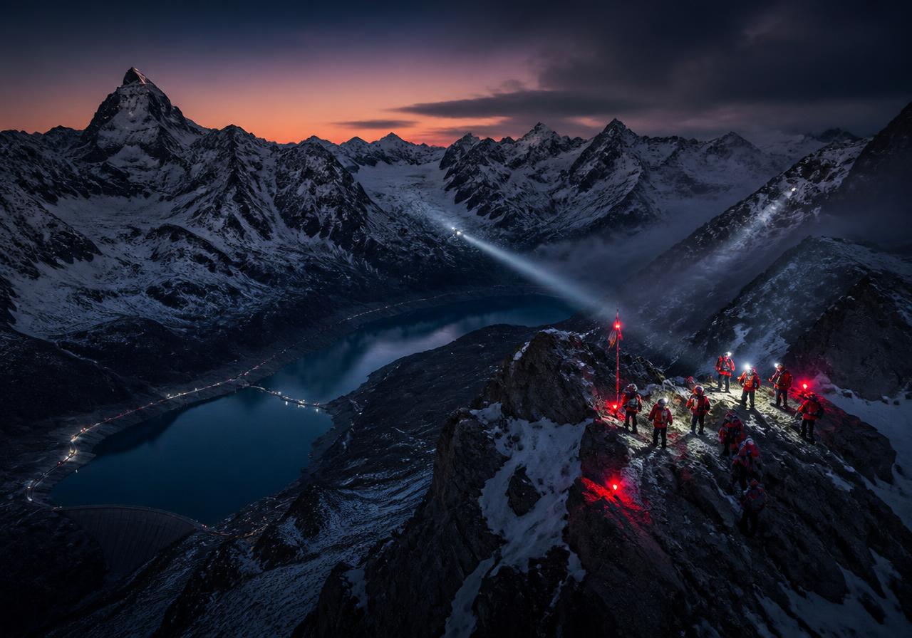 SKALESYSTEM modular fixed-wing unmanned aircraft configured for search & rescue missions — Alpine · night rescue